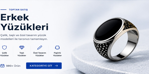 Toptan Erkek Yüzük Modelleri
