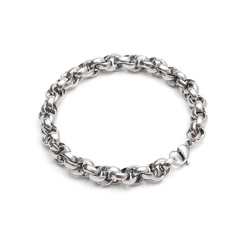 6mm Oval Sarmal Çelik Zincir Bileklik