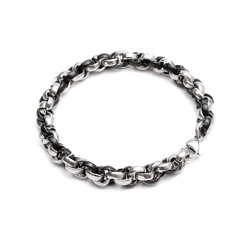 6mm Oval Sarmal Çelik Zincir Bileklik 6mm Oval Sarmal Çelik Zincir Bileklik