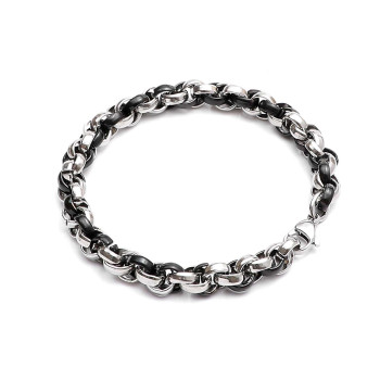 8mm Oval Sarmal Çelik Zincir Bileklik