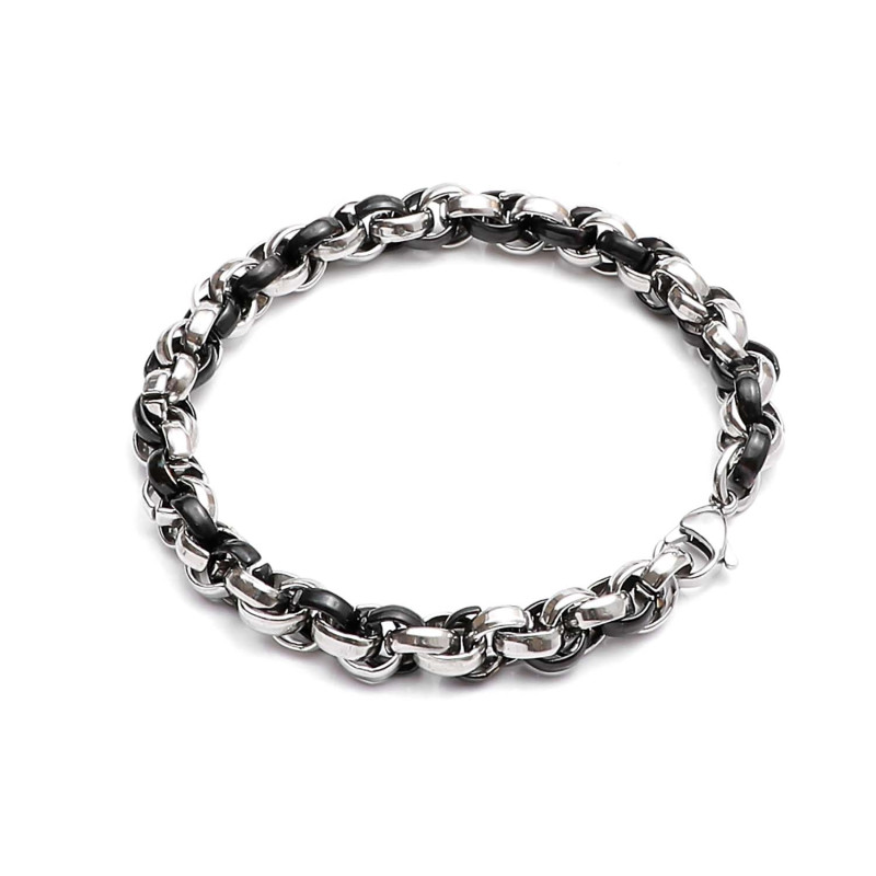 8mm Oval Sarmal Çelik Zincir Bileklik