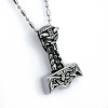 Antik Mjolnir Çelik Kolye Ucu