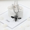 Bee Design Stainless Steel Men's Pendant - White Bee Design Stainless Steel Men's Pendant - White