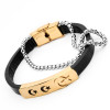 Ay Yıldız Çoklu Hakiki Deri Ve Çelik Bileklik Ay Yıldız Çoklu Hakiki Deri Ve Çelik Bileklik