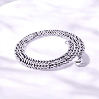 Balık Sırtı Çelik Erkek Kolye 1,6mm x 4mm Balık Sırtı Çelik Erkek Kolye 1,6mm x 4mm