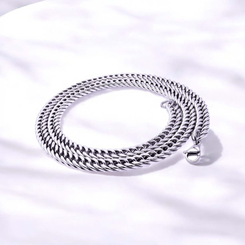 Balık Sırtı Çelik Erkek Kolye 1,6mm x 4mm
