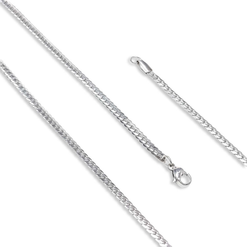 Balık Sırtı Çelik Kolye 0.8mm