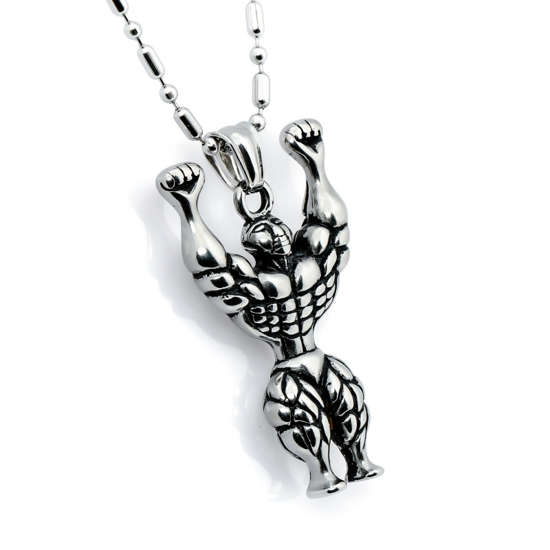 Bodybuilding Stainless Steel Men's Pendant - Fitness Series Bodybuilding Stainless Steel Men's Pendant - Fitness Series