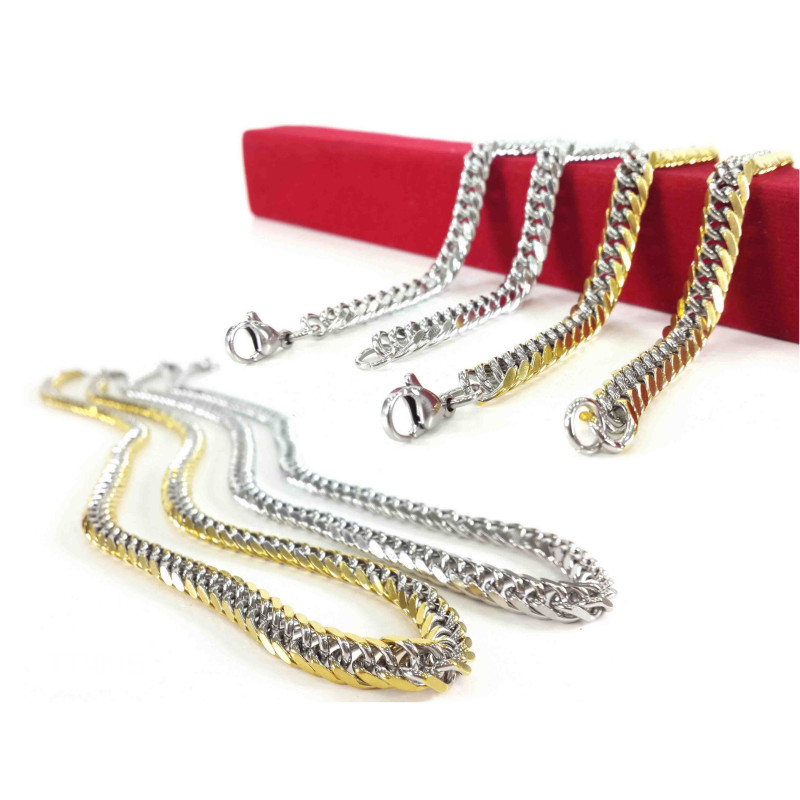 316L Stainless Steel Men's Necklace - Model TT4M5 316L Stainless Steel Men's Necklace - Model TT4M5