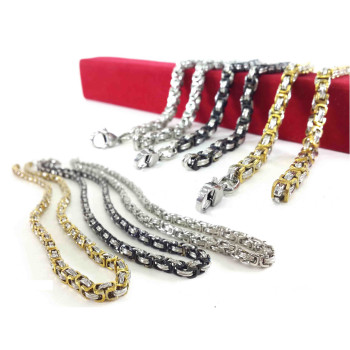 316L Stainless Steel Men's Chain Necklace - Wholesale
