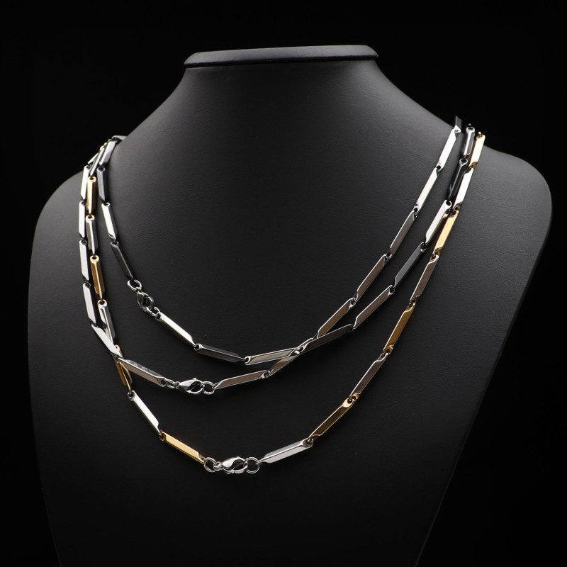 316L Black Stainless Steel Men's Necklace - Wholesale 316L Black Stainless Steel Men's Necklace - Wholesale