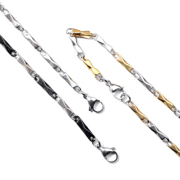 316L Black Stainless Steel Men's Necklace