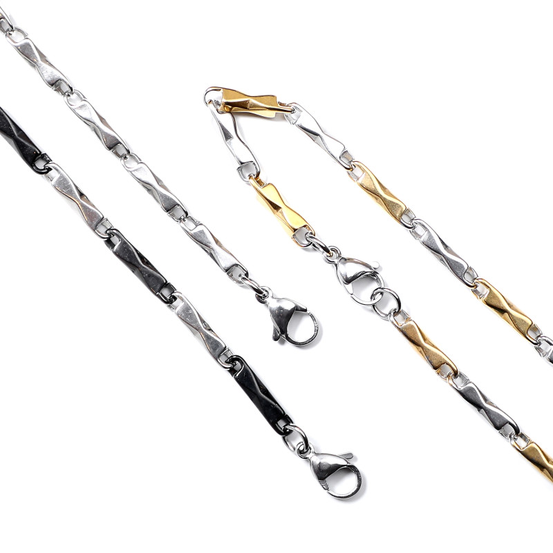 316L Black Stainless Steel Men's Necklace 316L Black Stainless Steel Men's Necklace