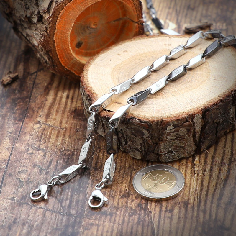 316L Black Stainless Steel Men's Necklace 316L Black Stainless Steel Men's Necklace