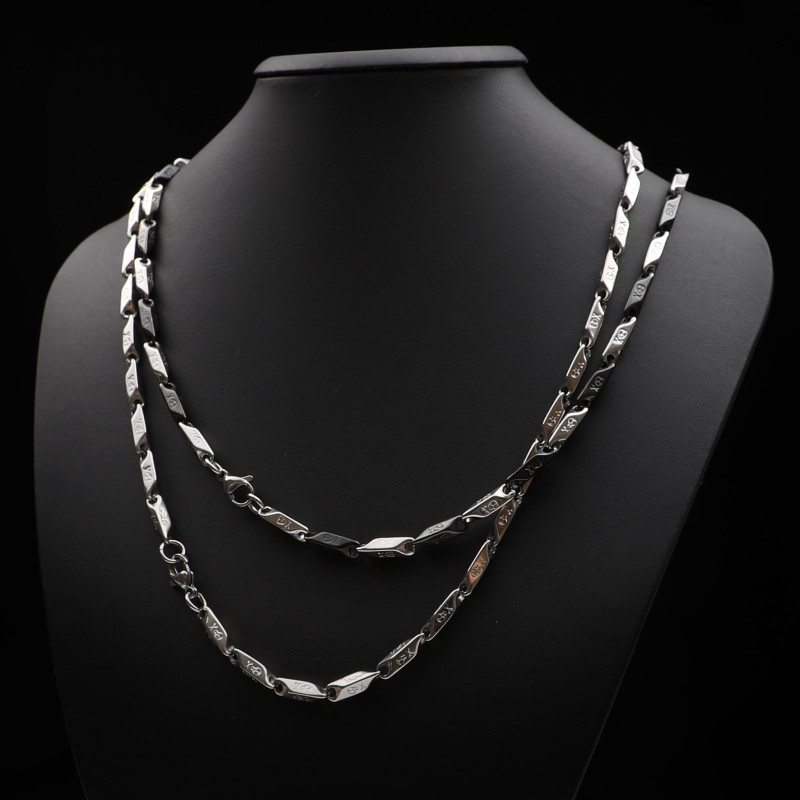 316L Black Stainless Steel Men's Necklace 316L Black Stainless Steel Men's Necklace
