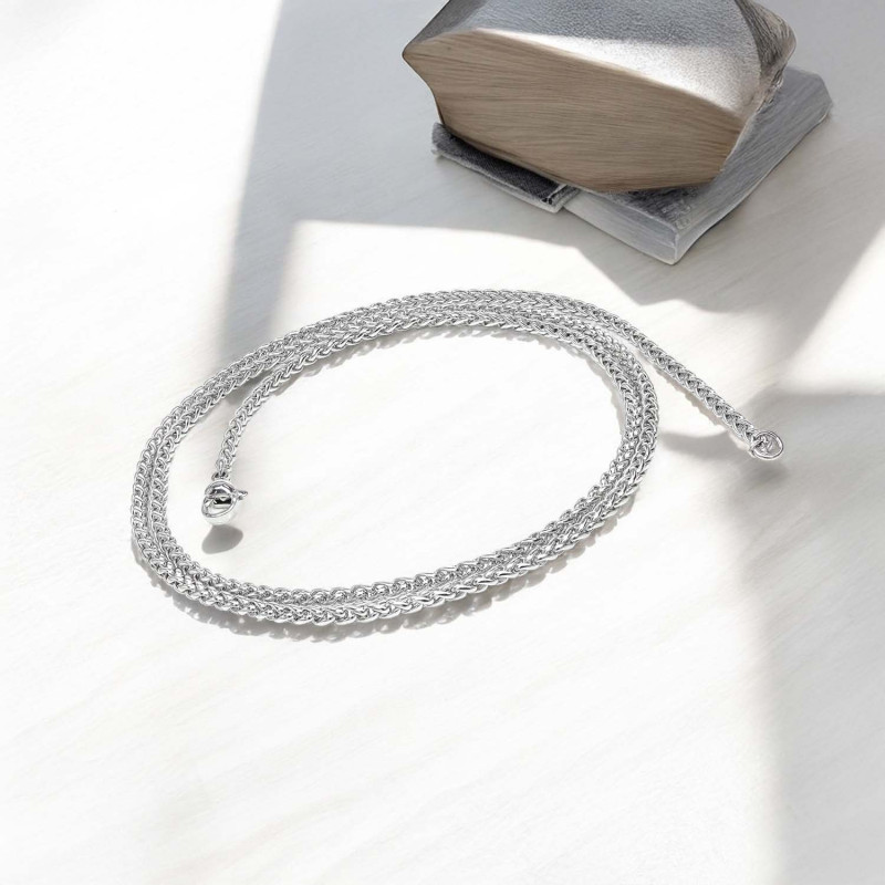 Çelik Kolye Beyaz 2.5mm