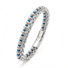 Men's Steel Chain Silver and Blue Hematite Bracelet Men's Steel Chain Silver and Blue Hematite Bracelet