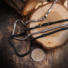 Braided Circular Ring Stainless Steel Necklace for Men Braided Circular Ring Stainless Steel Necklace for Men
