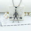 Deadlift Stainless Steel Men's Necklace Pendant