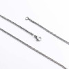 Forse Mini Size 1mm Stainless Steel Chain Necklace - White Forse Mini Size 1mm Stainless Steel Chain Necklace - White