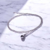 Forse Mini Size 1mm Stainless Steel Chain Necklace - White Forse Mini Size 1mm Stainless Steel Chain Necklace - White