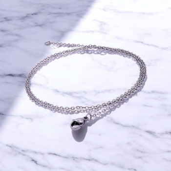Forse Mini Size 1mm Stainless Steel Chain Necklace - White