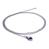 Forse Mini Size 1mm Stainless Steel Chain Necklace - White Forse Mini Size 1mm Stainless Steel Chain Necklace - White