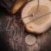 Forse Mini Size 1mm Stainless Steel Chain Necklace - White Forse Mini Size 1mm Stainless Steel Chain Necklace - White