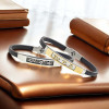 Galaxy Star Patterned Men's Steel Bracelet