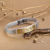 Hasır Kordonlu Çelik Bileklik