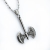Double-Headed Destroyer Axe Stainless Steel Necklace Pendant Double-Headed Destroyer Axe Stainless Steel Necklace Pendant