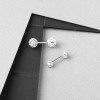 İki Uçlu Taşlı Piercing