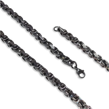 Kral Erkek Çelik Kolye 5mm Kral Erkek Çelik Kolye 5mm