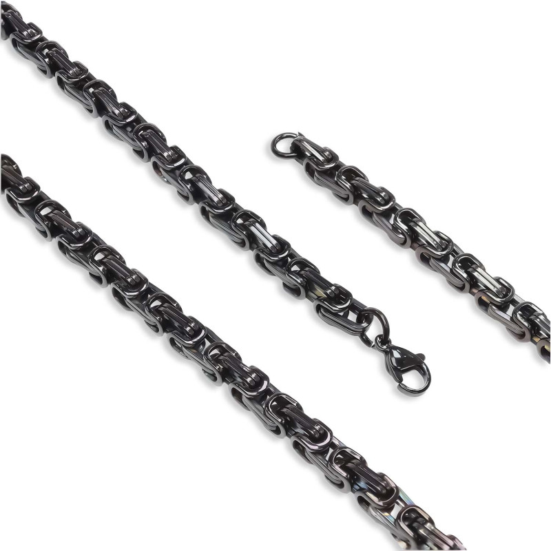 Kral Erkek Çelik Kolye 5mm
