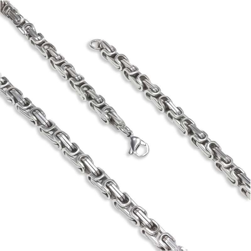 Kral Erkek Çelik Kolye 5mm