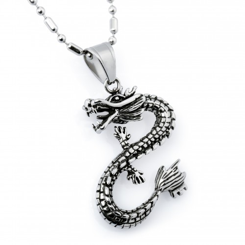Ejderha Çelik Kolye Ucu