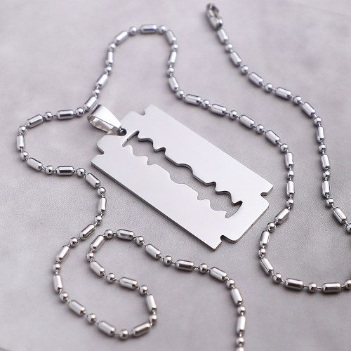 Jiletli Çelik Kolye Ucu