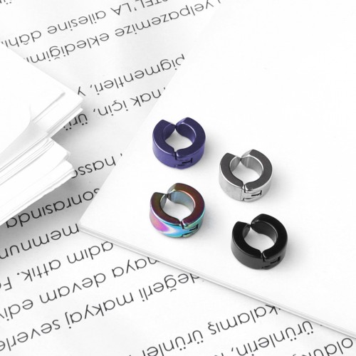 Büyük Boy Sıkıştırma Çelik Halka Küpe