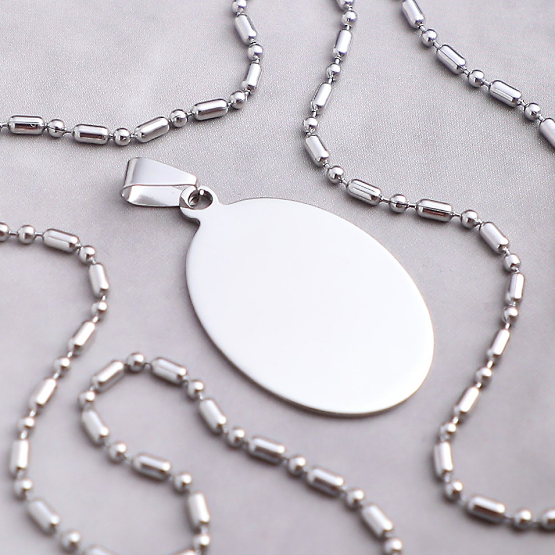 Toptan Oval Asker Künyesi Çelik Kolye Ucu Fiyatları