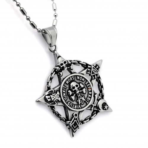 Virüs Junxt Mors Çelik Kolye Ucu