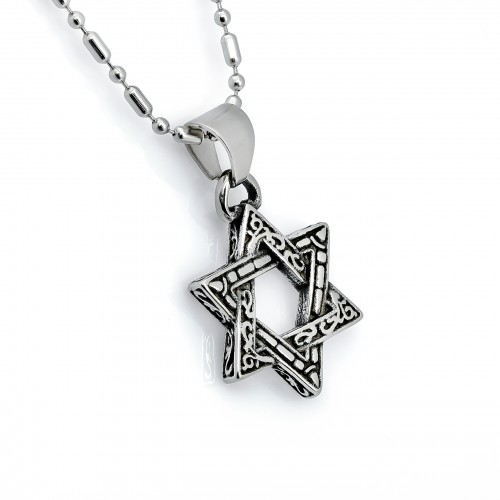 Davut Yıldızı Çelik Kolye Ucu