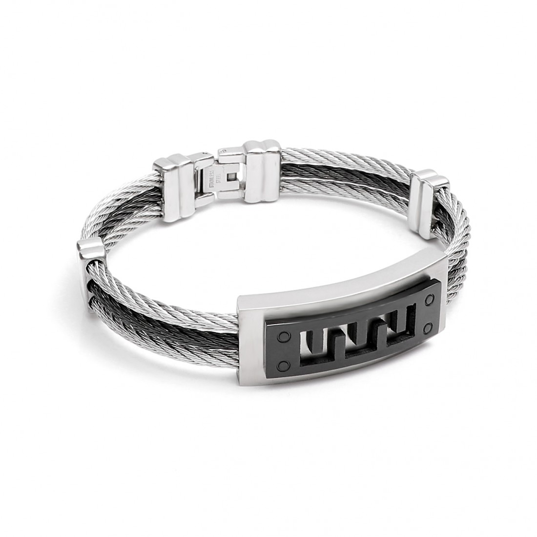 Toptan Çelik Halat Kordonlu Çelik Bileklik 4P14D5 Fiyatları