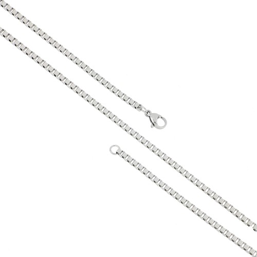 Çelik Kolye Küp Damla