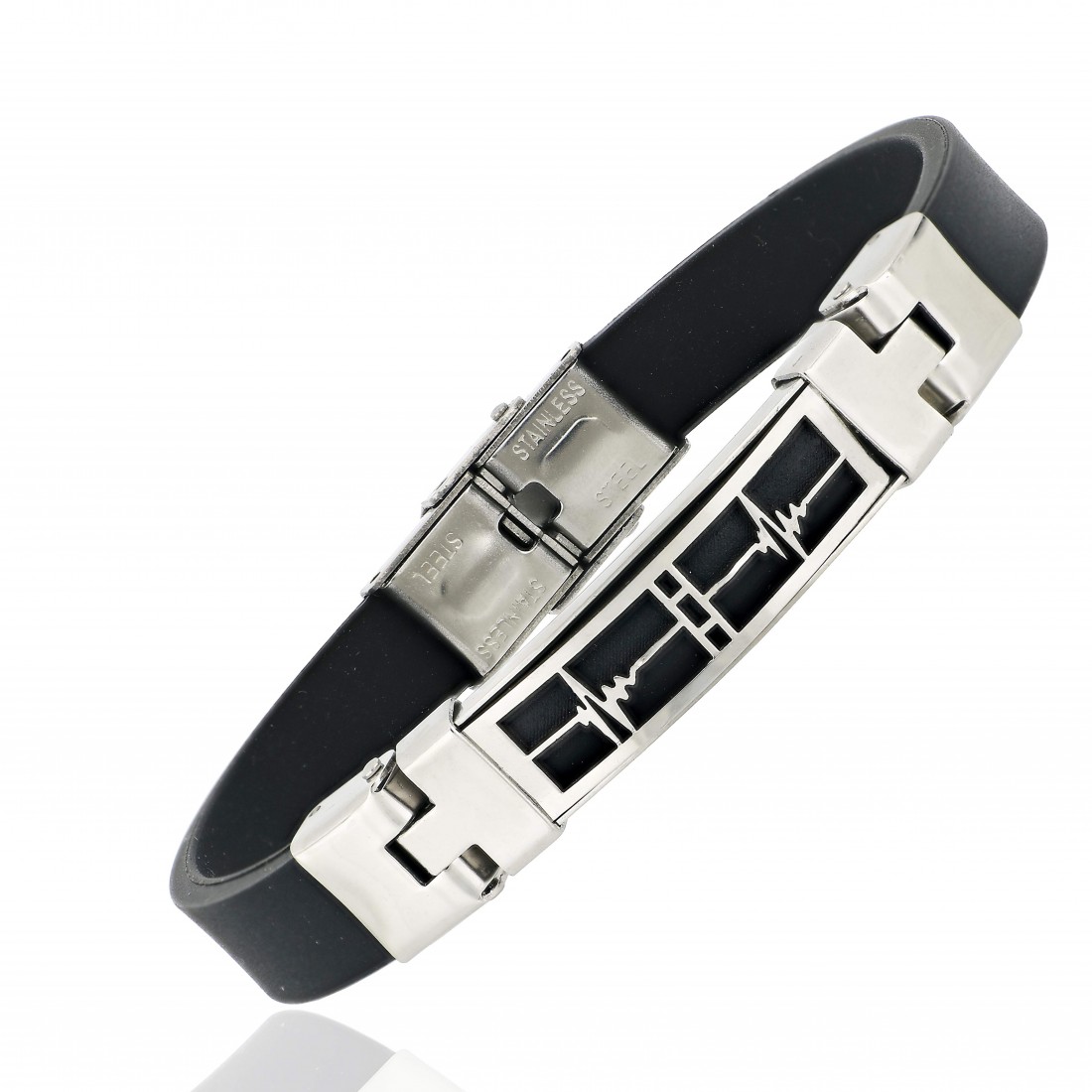 Toptan Eko Ekg Desenli Çelik Bileklik Fiyatları