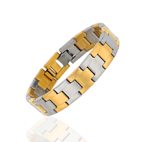 Saat Kordonlu Erkek Çelik Bileklik