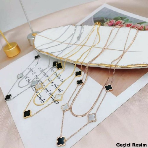 Kadın Çoklu Çelik Kolye