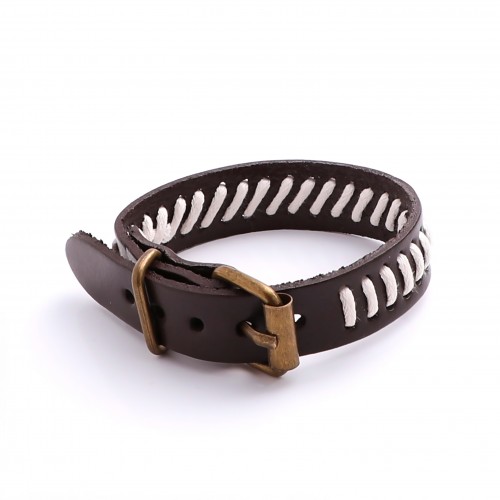 Kemer Tokalı Deri Bileklik