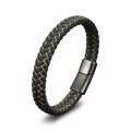 Siyah Ve Sarı Örgü Çelik Bileklik