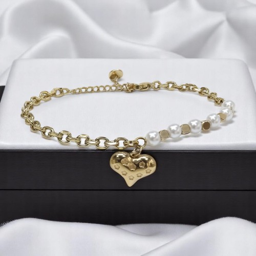 Kalp İncisi Kadın Çelik Bileklik