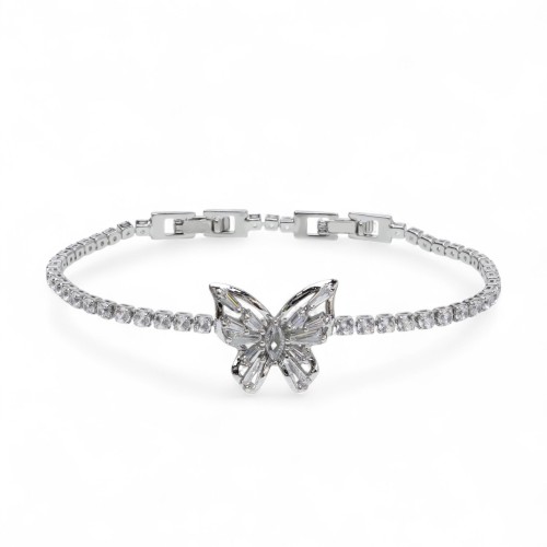 Kelebek Zirkon Taşlı Suyolu Bileklik